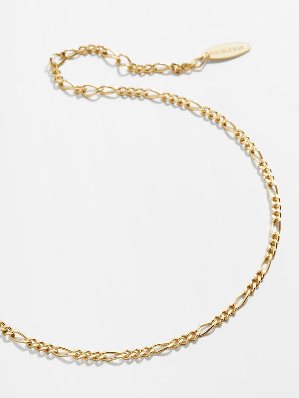 Figaro 14K Gold Anklet - Gold