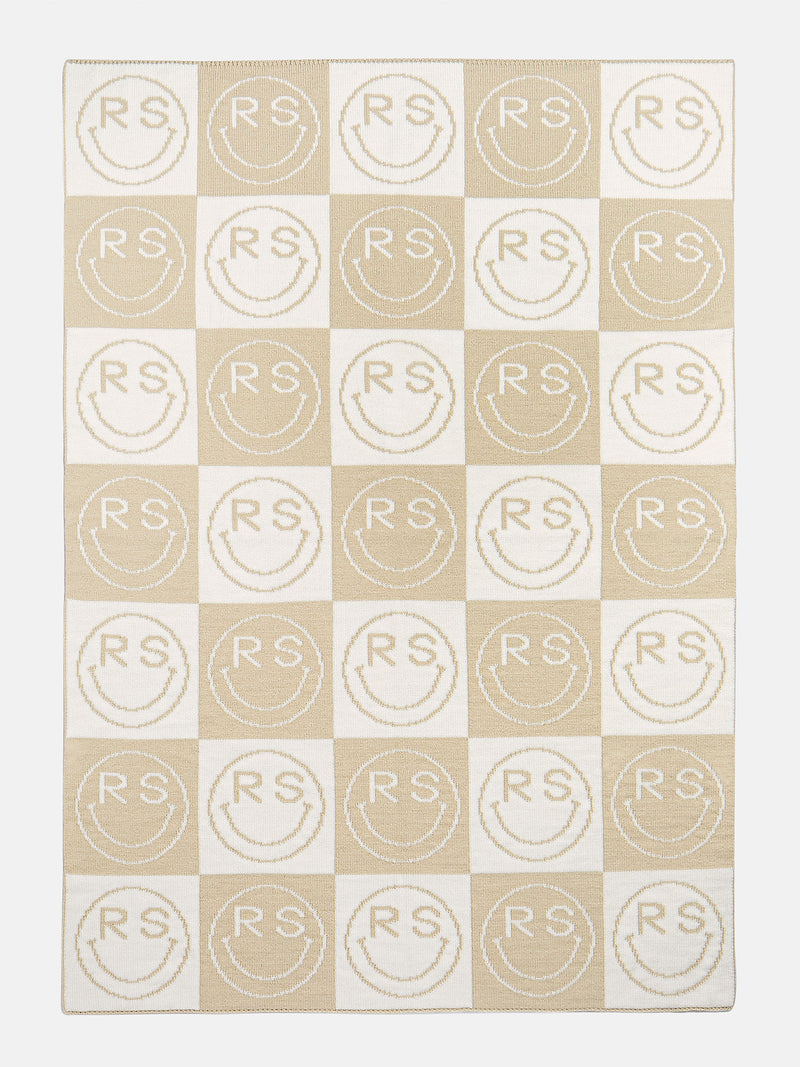 BaubleBar All Smiles Custom Blanket - Natural/Beige - Get Gifting: Enjoy 20% Off​