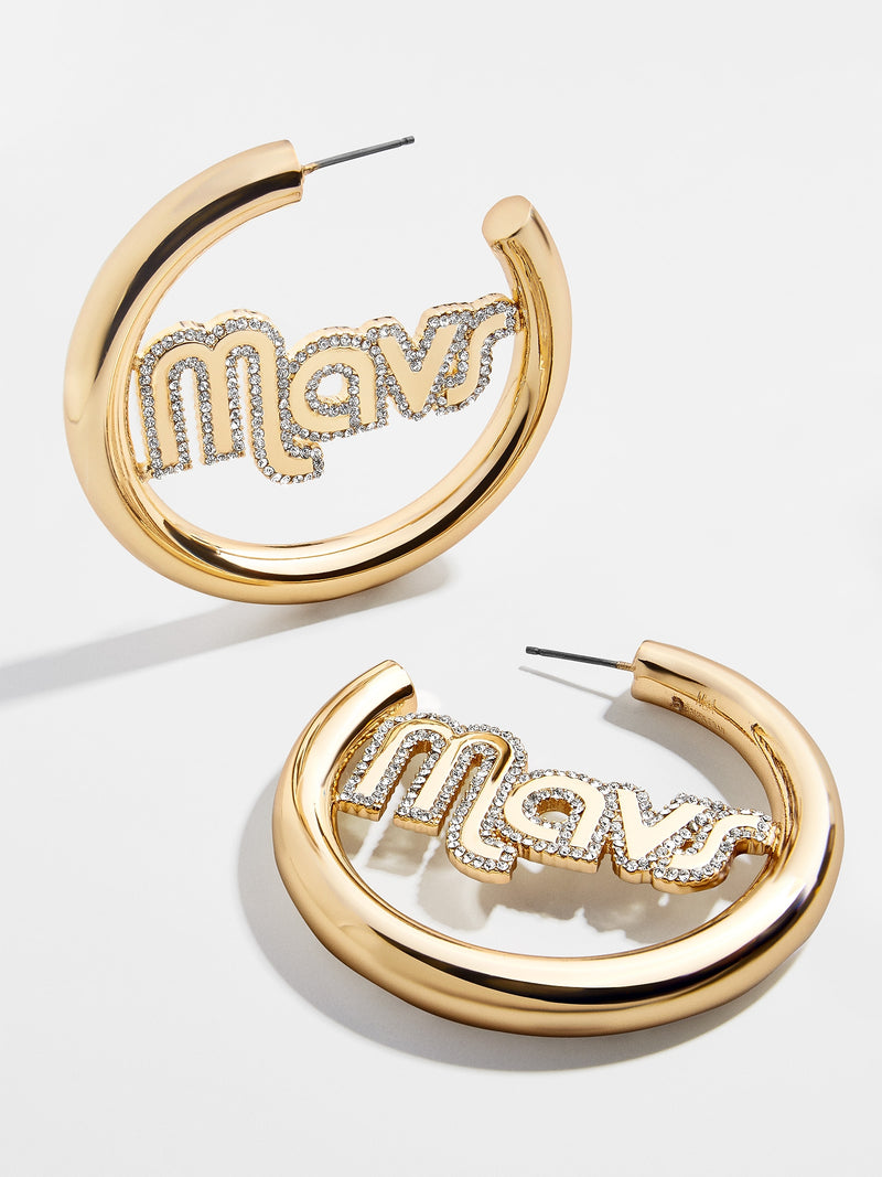 BaubleBar Dallas Mavericks Logo Hoops - Dallas Mavericks - 
    NBA logo hoops
  
