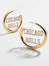 BaubleBar Chicago Bulls Logo Hoops - NBA Earrings