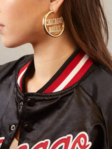 BaubleBar Chicago Bulls Logo Hoops - NBA Earrings