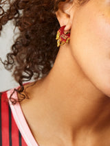 BaubleBar Miami Heat Huggies - Orange - 
    Miami heat earrings
  
