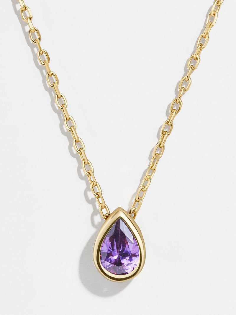 BaubleBar Amethyst  - 
    18K Gold Plated Sterling Silver, Cubic Zirconia stone
  
