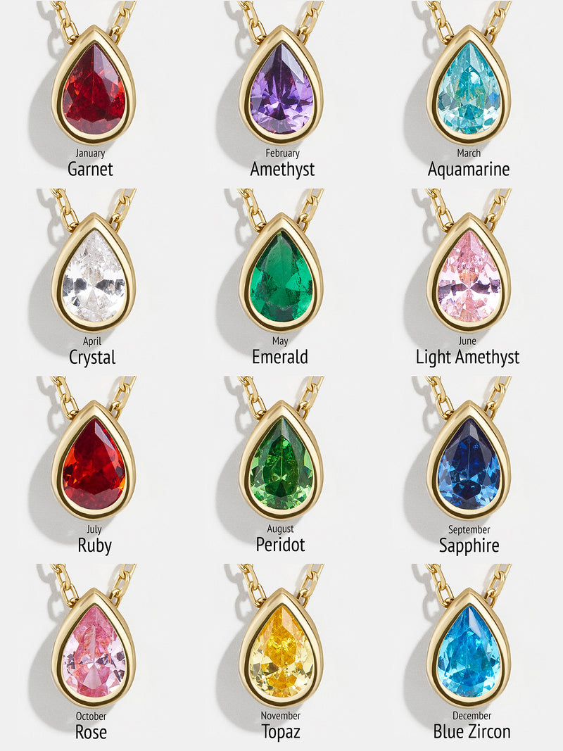 BaubleBar Teardrop 18K Gold Birthstone Necklace - Cyber Monday Ends Tonight: Enjoy 30% Off​