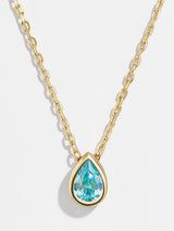 BaubleBar Aquamarine  - 
    18K Gold Plated Sterling Silver, Cubic Zirconia stone
  

