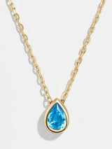 BaubleBar Blue Zircon - 
    18K Gold Plated Sterling Silver, Cubic Zirconia stone
  
