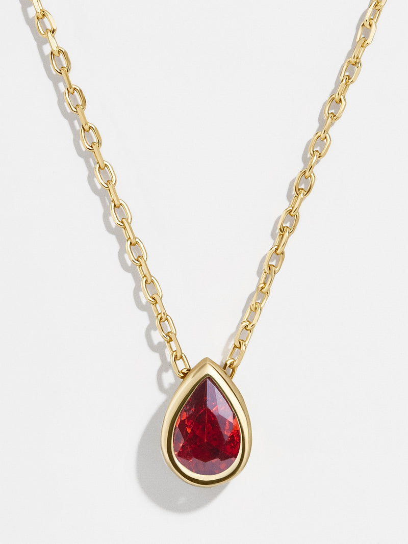 BaubleBar Garnet - 
    18K Gold Plated Sterling Silver, Cubic Zirconia stone
  
