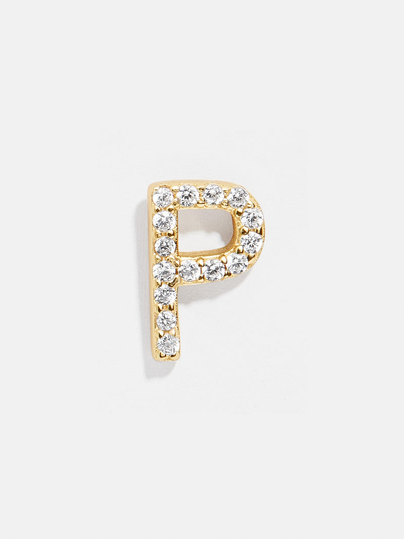 BaubleBar Gold / P - 
    18K Gold Plated Sterling Silver, Cubic Zirconia stones
  
