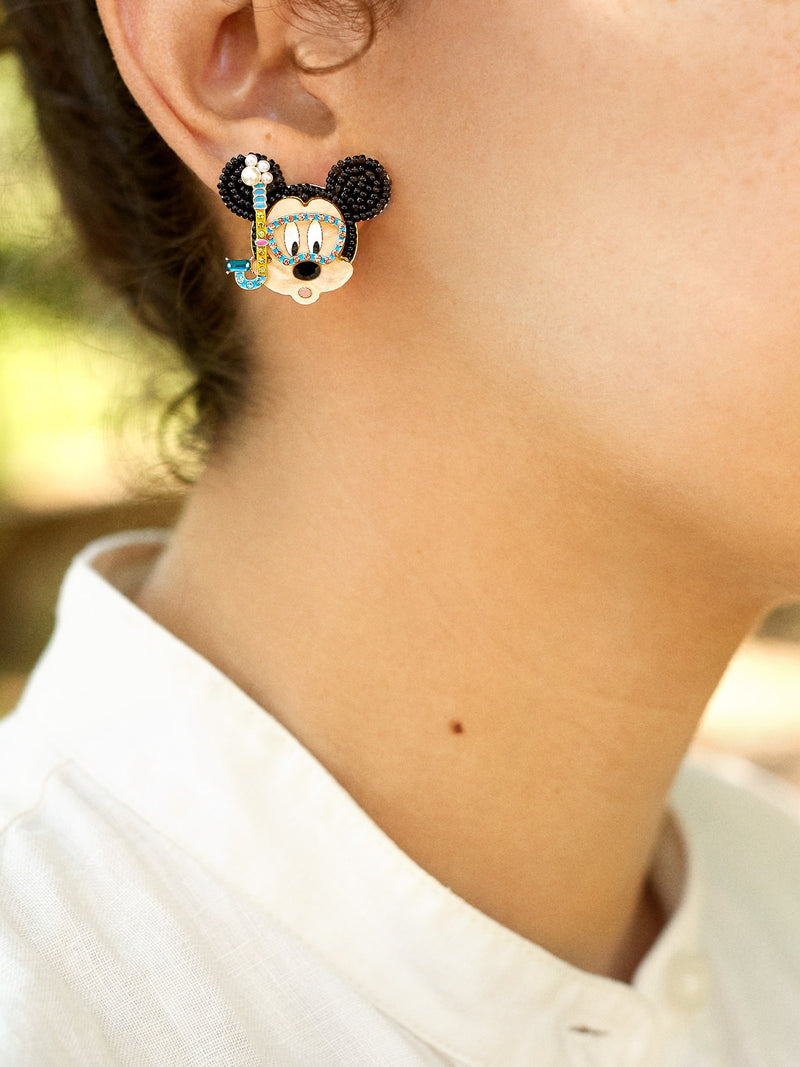 Baublebar Snorkel Minnie Mouse and Mickey Mouse Disney Earrings Gold