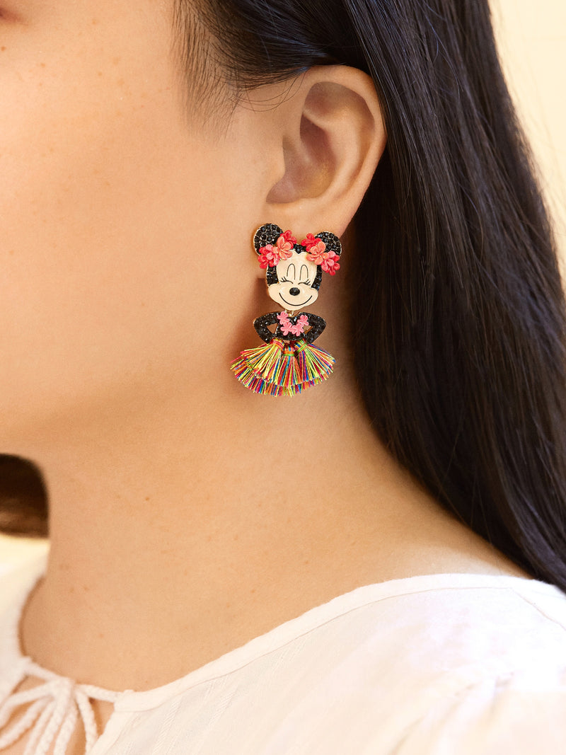 BaubleBar Minnie Mouse Disney Hula Earrings - Disney statement earrings