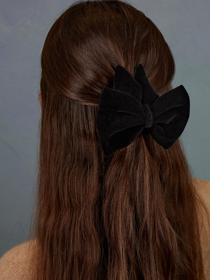 Camille bow hair clip - Mustard - Scrunchie is back