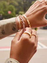 BaubleBar Amiyah Cuff Bracelet - Gold and crystal cuff bracelet