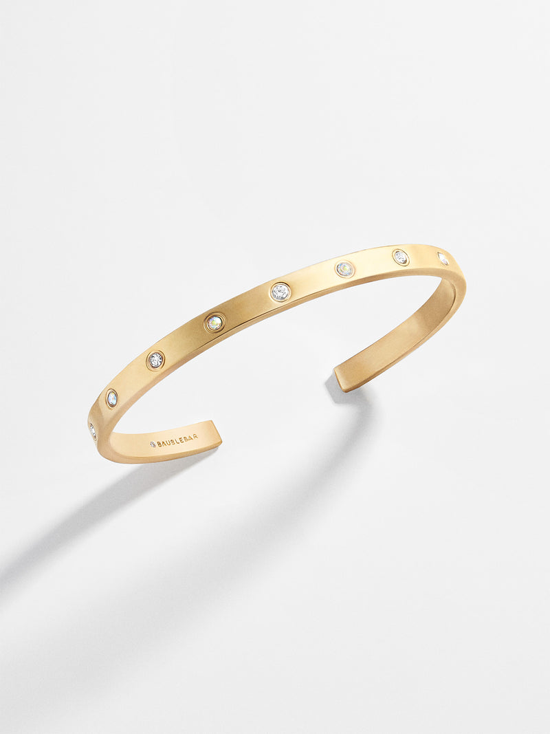 BaubleBar Amiyah Cuff Bracelet - Gold and crystal cuff bracelet