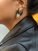 BaubleBar Maleficent disney Earrings - Green - 
    Villain statement stud earrings
  
