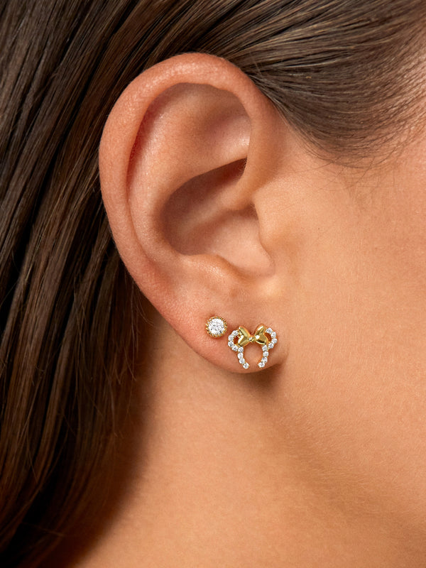 BaubleBar Disney® Bride Minnie Mouse Statement Stud Earrings - ShopStyle