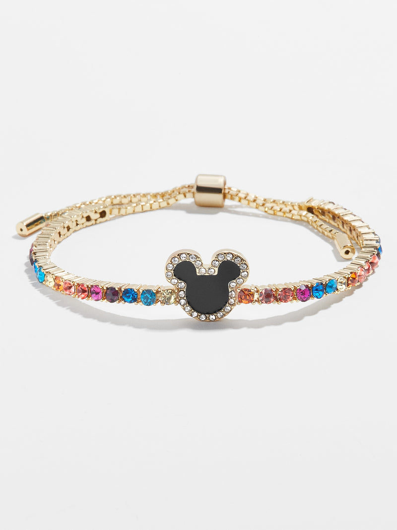 Disney Original Mickey Minnie Mouse Cartoon Woman Retro Bracelet Crystal  Pendant Young Lady Girl Party Dress Charm Gift Jewelry - AliExpress