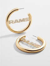 BaubleBar Los Angeles Rams NFL Logo Gold Hoops - Los Angeles Rams - 
    NFL earrings
  
