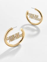 BaubleBar Carolina Panthers NFL Logo Gold Hoops - Carolina Panthers - NFL hoop earrings
