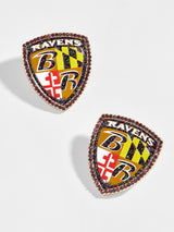 BaubleBar Baltimore Ravens NFL Statement Stud Earrings - Baltimore Ravens - NFL earrings