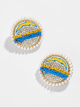 BaubleBar Los Angeles Chargers NFL Statement Stud Earrings - Los Angeles Chargers - NFL earrings