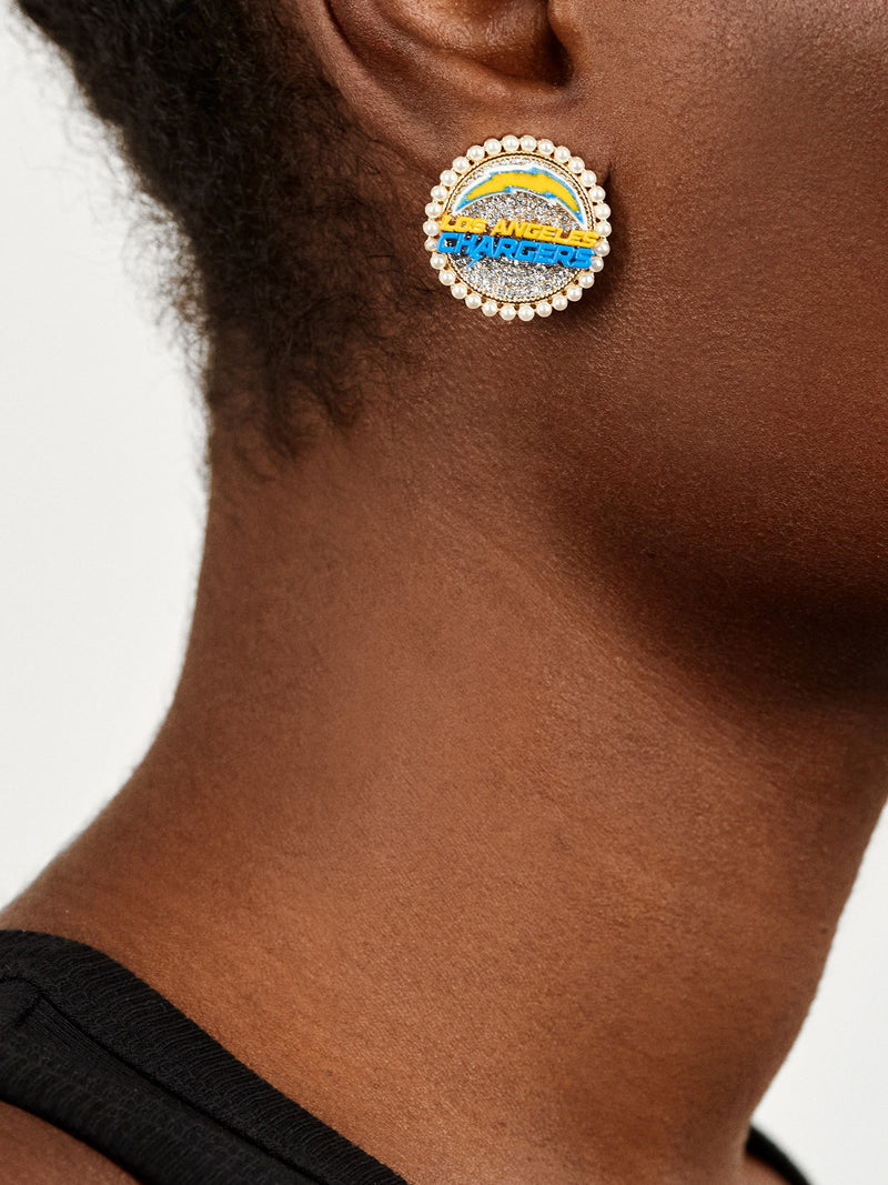 BaubleBar Los Angeles Chargers NFL Statement Stud Earrings - Los Angeles Chargers - NFL earrings