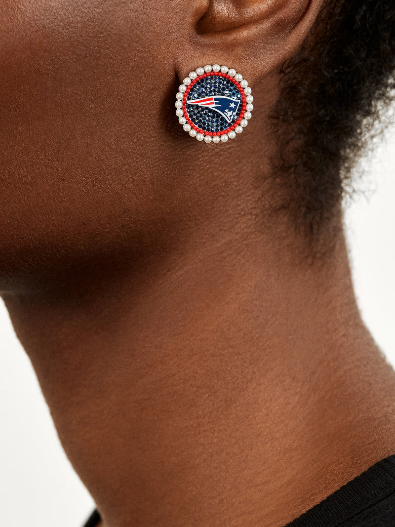 BaubleBar New England Patriots NFL Statement Stud Earrings - New England Patriots - NFL earrings