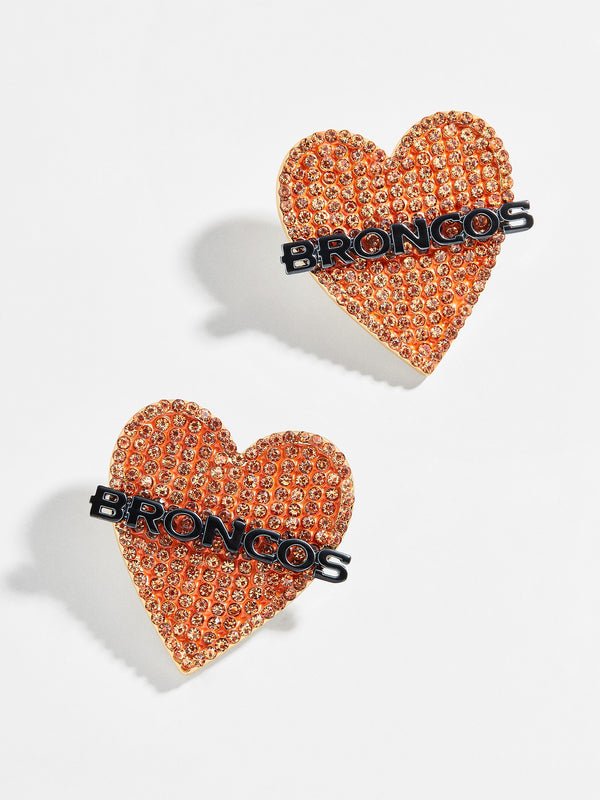 Denver Broncos NFL Statement Stud Earrings - Denver Broncos