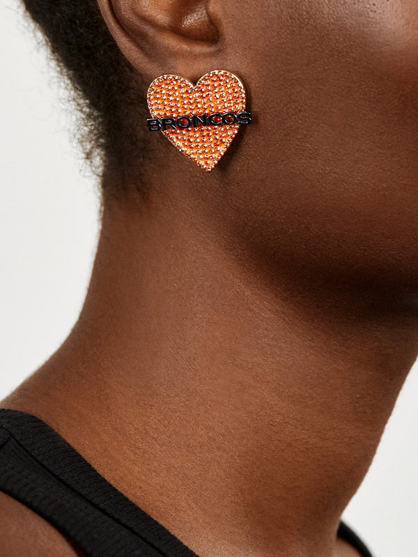 Denver Broncos NFL Statement Stud Earrings - Denver Broncos