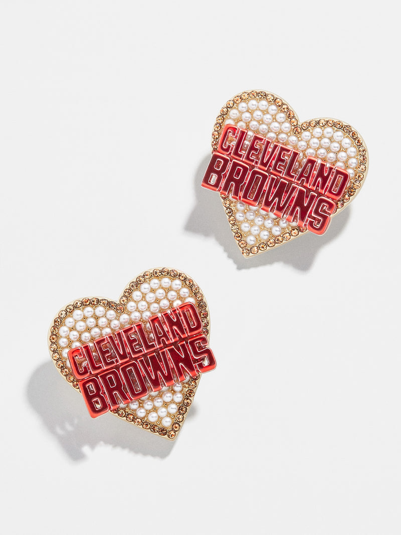 BaubleBar Cleveland Browns NFL Statement Stud Earrings - Cleveland Browns - 
    NFL earrings
  
