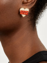 BaubleBar Cleveland Browns NFL Statement Stud Earrings - Cleveland Browns - NFL earrings