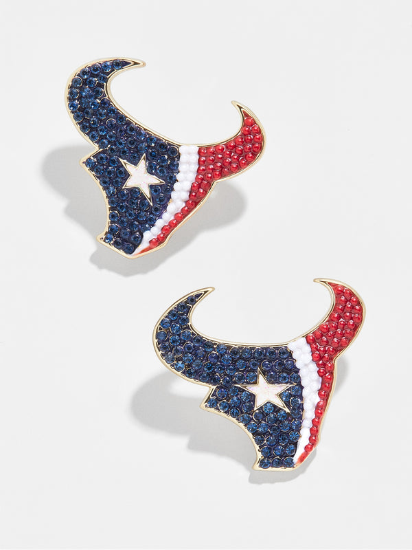 Houston Texans NFL Statement Stud Earrings - Houston Texans