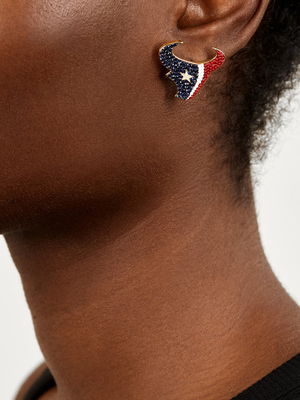 Houston Texans NFL Statement Stud Earrings - Houston Texans