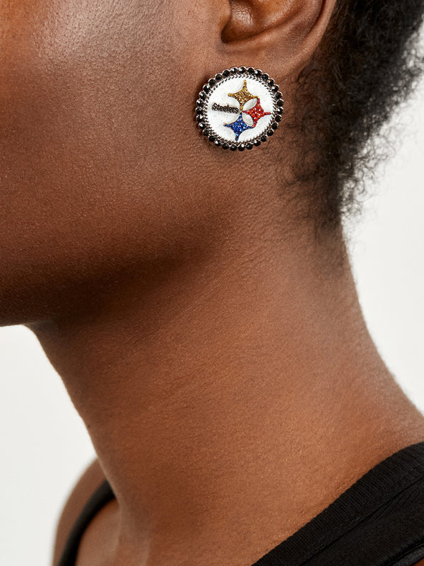Pittsburgh Steelers NFL Statement Stud Earrings - Pittsburgh Steelers