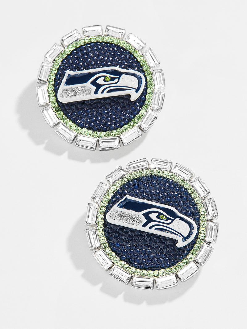 BaubleBar Seattle Seahawks NFL Statement Stud Earrings - Seattle Seahawks - 
    NFL earrings
  
