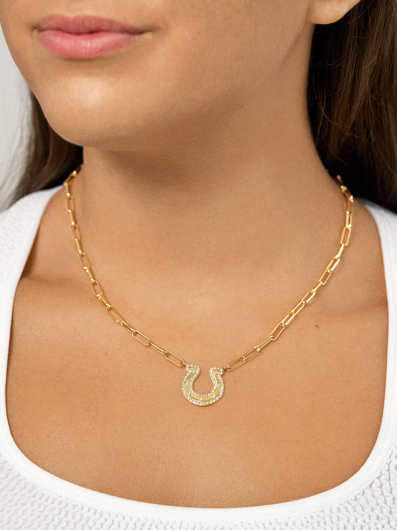 BaubleBar Indianapolis Colts Gold Chain Necklace - Indianapolis Colts - 
    NFL necklace
  
