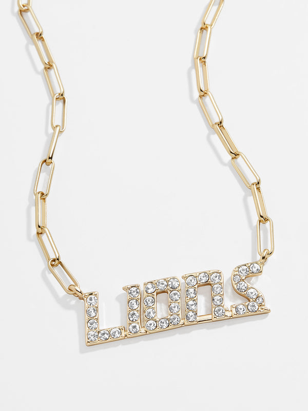 Detroit Lions NFL Gold Chain Necklace - Detroit Lions