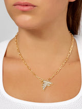 BaubleBar Atlanta Falcons NFL Gold Chain Necklace - Atlanta Falcons - 
    NFL necklace
  
