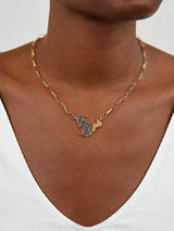 BaubleBar Houston Texans NFL Gold Chain Necklace - Houston Texans - 
    NFL paperclip chain nameplate necklace
  

