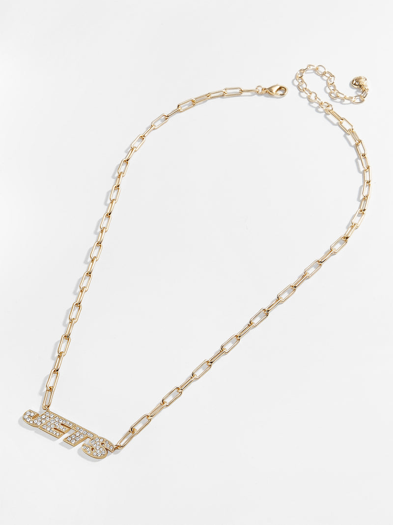 BaubleBar New York Jets NFL Gold Chain Necklace - New York Jets - 
    NFL necklace
  
