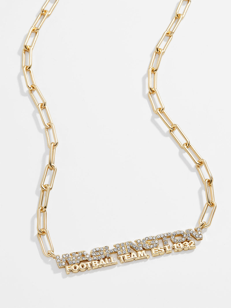 BaubleBar Washington Football Team Gold Chain Necklace - Gold - Get Gifting: Enjoy 20% Off​