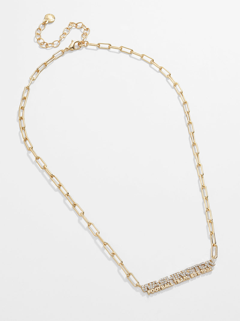 BaubleBar Washington Football Team Gold Chain Necklace - Gold - Get Gifting: Enjoy 20% Off​