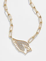 BaubleBar Arizona Cardinals NFL Gold Chain Necklace - Arizona Cardinals - NFL paperclip chain nameplate necklace