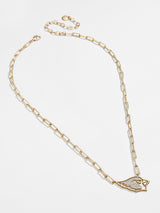 BaubleBar Arizona Cardinals NFL Gold Chain Necklace - Arizona Cardinals - NFL paperclip chain nameplate necklace