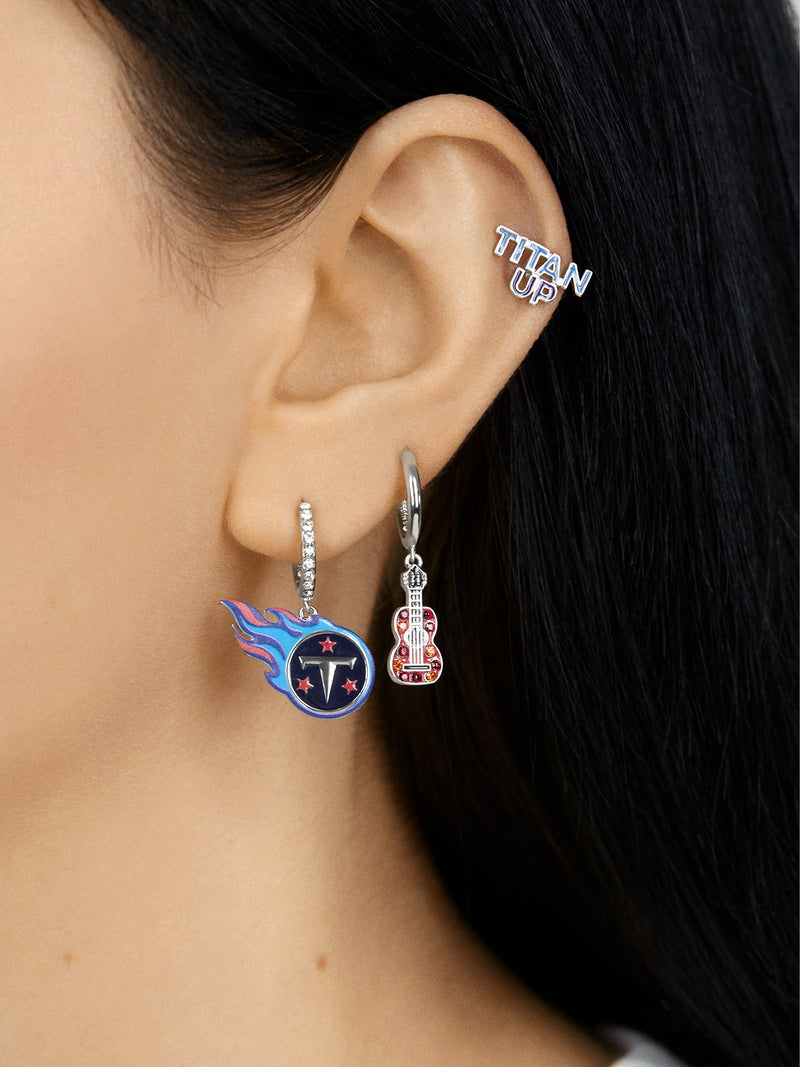 BaubleBar Tennessee Titans NFL Earring Set - Tennessee Titans - NFL huggie earrings & studs