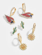 BaubleBar Arizona Cardinals NFL Earring Set - Arizona Cardinals - NFL huggie earrings & studs