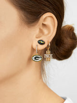 BaubleBar Green Bay Packers NFL Earring Set - Green Bay Packers - 
    NFL huggie earrings & studs
  
