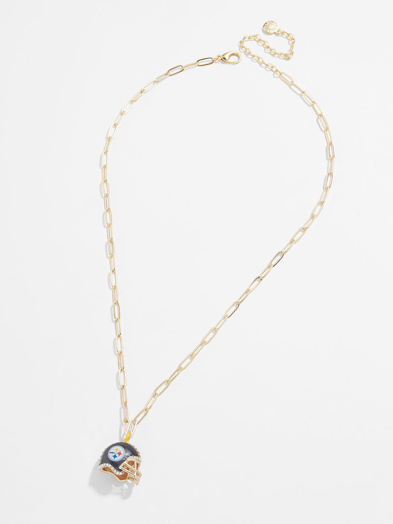 BaubleBar NFL Helmet Charm Necklace - Pittsburgh Steelers - NFL pendant necklace