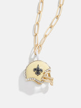 BaubleBar NFL Helmet Charm Necklace - New Orleans Saints - NFL pendant necklace