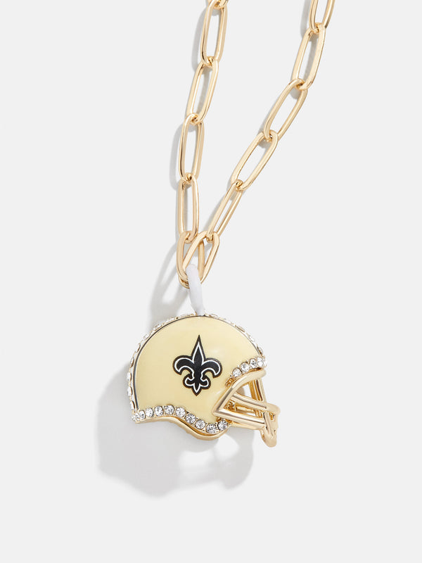 NFL Helmet Charm Necklace - New Orleans Saints