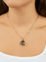 BaubleBar NFL Helmet Charm Necklace - Baltimore Ravens - NFL pendant necklace